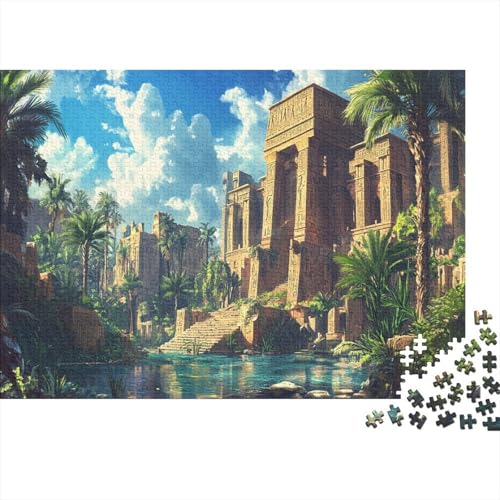 Antike ägyptische Hieroglyphen Puzzle 1000pcs (75x50cm) Puzzles, Die Für Erwachsene Und Personen Ab 14 Jahren Geeignet Sind von KWFYBEHZ