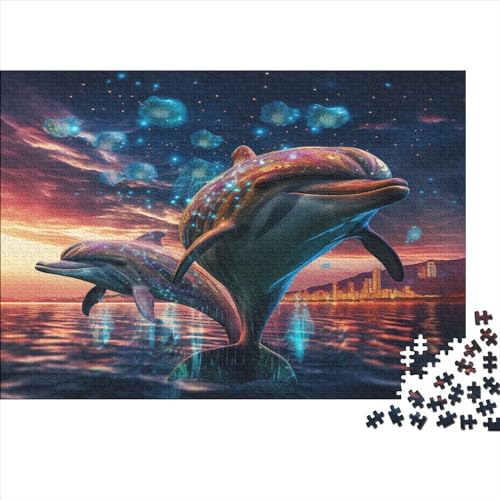 Dolphin Puzzle 1000pcs (75x50cm) Puzzles, Die Für Erwachsene Und Personen Ab 14 Jahren Geeignet Sind von KWFYBEHZ