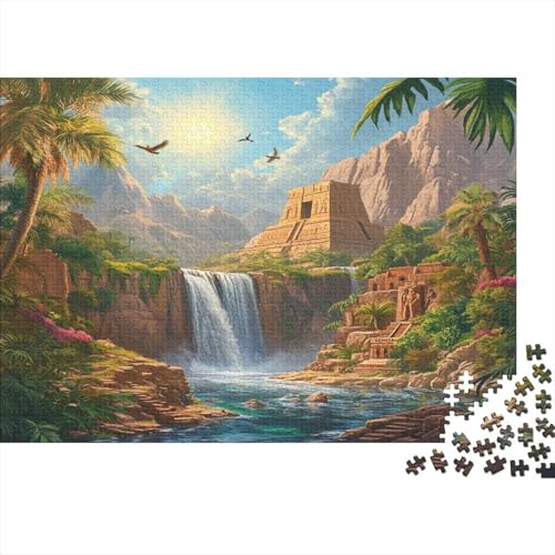 Dschungel, Wasserfall Puzzle 1000pcs (75x50cm) Puzzles, Die Für Erwachsene Und Personen Ab 14 Jahren Geeignet Sind von KWFYBEHZ