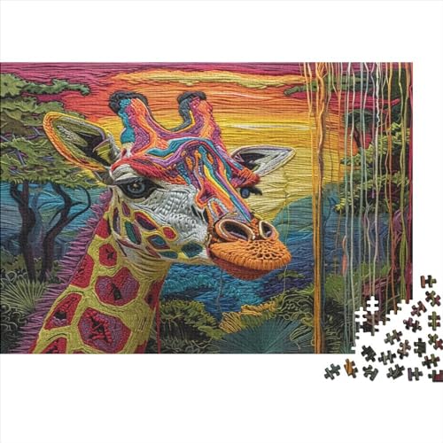Giraffe Puzzle 1000pcs (75x50cm) Puzzles, Die Für Erwachsene Und Personen Ab 14 Jahren Geeignet Sind von KWFYBEHZ