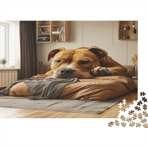 Hund Rätsel Für Erwachsene |Abstrakt| Familienspaß-Puzzles 1000pcs (75x50cm) Erwachsene von KWFYBEHZ