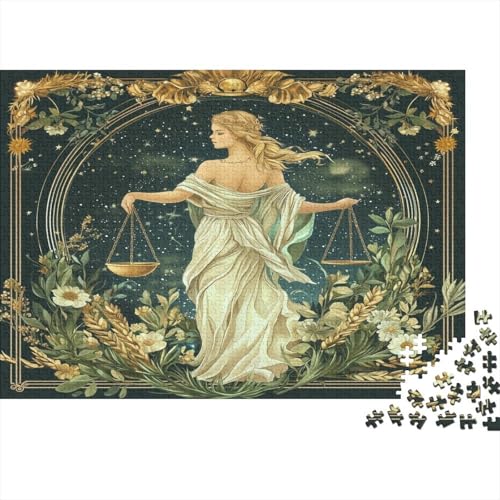 Jungfrau und Waage Puzzle 1000pcs (75x50cm) Puzzles, Die Für Erwachsene Und Personen Ab 14 Jahren Geeignet Sind von KWFYBEHZ