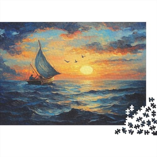 MatRose auf See Puzzle 1000pcs (75x50cm) Puzzles, Die Für Erwachsene Und Personen Ab 14 Jahren Geeignet Sind von KWFYBEHZ