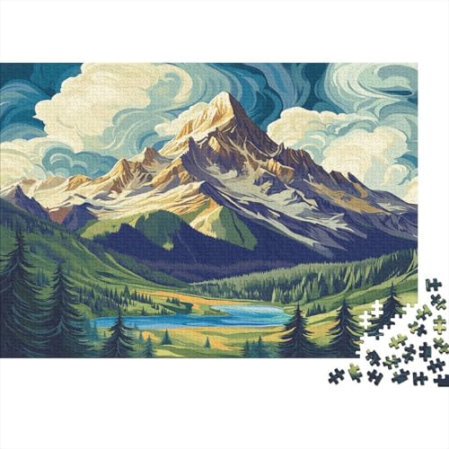 Puzzle 1000pcs (75x50cm) Erwachsene Turming Berg Peaks Puzzles Für Erwachsene Klassische Puzzles Erwachsene Schneebedeckte Bergrücken Puzzles Erwachsene 1000pcs (75x50cm) von KWFYBEHZ