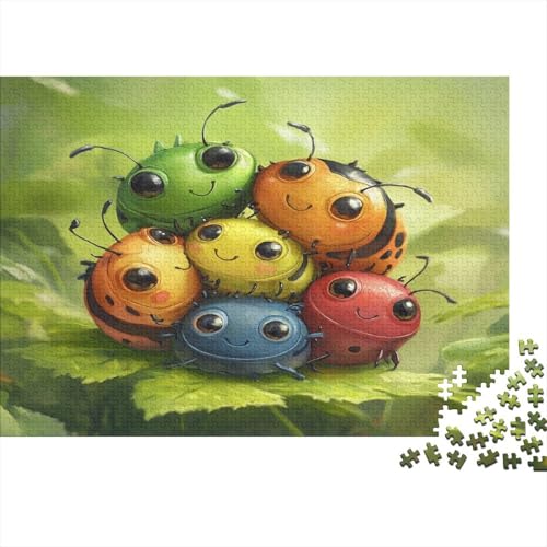Puzzles 1000pcs (75x50cm) Für Erwachsene Süße Beetleumarmung Puzzles Für Erwachsene Puzzle-Lernspiele Insekt von KWFYBEHZ