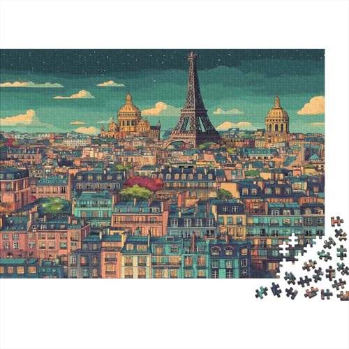 Puzzles Für Erwachsene Ab 1000pcs (75x50cm),Bild von Paris Familienspiele Zum Lernen Stadtarchitektur Puzzles Für Erwachsener Und Teenager von KWFYBEHZ