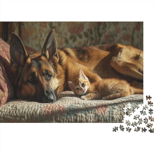 Puzzles Für Erwachsene Ab 1000pcs (75x50cm),Hund Familienspiele Zum Lernen Kätzchen Puzzles Für Erwachsener Und Teenager von KWFYBEHZ