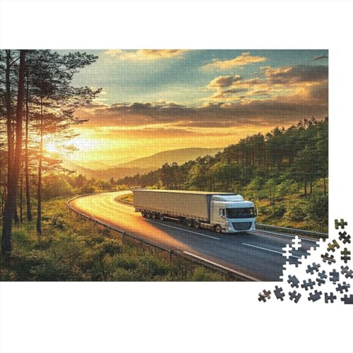 Puzzles Für Erwachsene Ab 1000pcs (75x50cm),LKW Familienspiele Zum Lernen Sonnig Puzzles Für Erwachsener Und Teenager von KWFYBEHZ