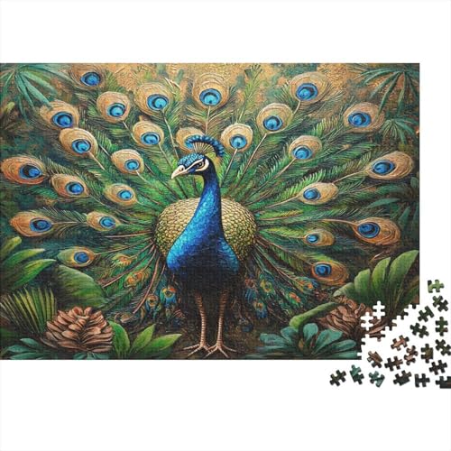 Puzzles Für Erwachsene Ab 1000pcs (75x50cm),Pfau Familienspiele Zum Lernen Schöne Federn Puzzles Für Erwachsener Und Teenager von KWFYBEHZ