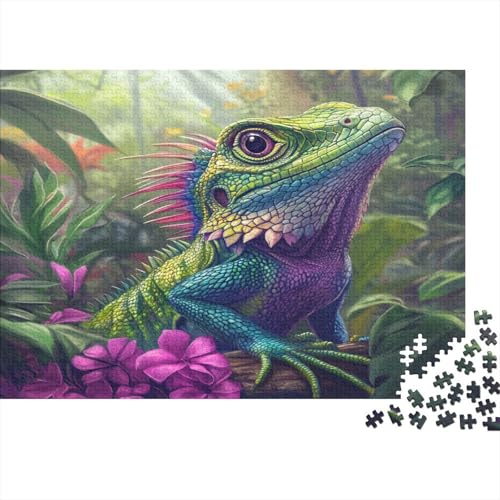 Puzzles Für Erwachsene Ab 1000pcs (75x50cm),Tropischer Dschungel-Eidechse Familienspiele Zum Lernen Puzzles Für Erwachsener Und Teenager von KWFYBEHZ