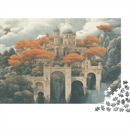 Schloss Gebäude Puzzle 1000pcs (75x50cm) Puzzles, Die Für Erwachsene Und Personen Ab 14 Jahren Geeignet Sind von KWFYBEHZ