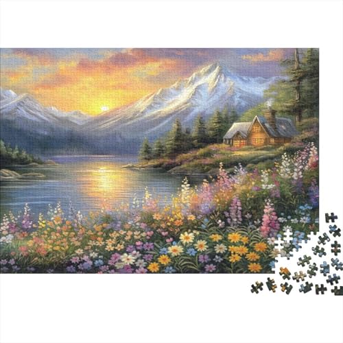Schnee-Capped Berge Puzzle 1000pcs (75x50cm) Puzzles, Die Für Erwachsene Und Personen Ab 14 Jahren Geeignet Sind von KWFYBEHZ