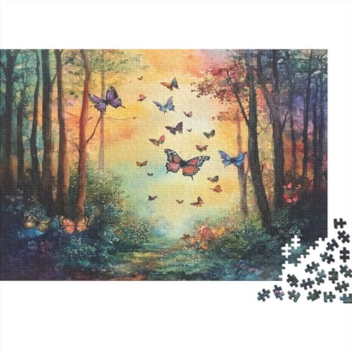 Tanzende Schmetterlinge Puzzle 1000pcs (75x50cm) Puzzles, Die Für Erwachsene Und Personen Ab 14 Jahren Geeignet Sind von KWFYBEHZ