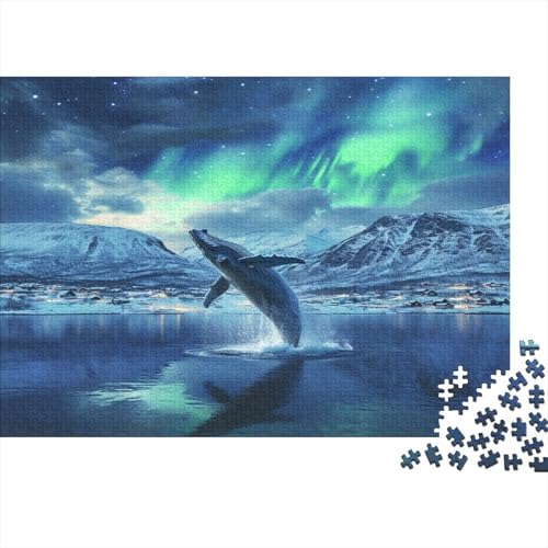 Wale in Norwegen Puzzle 1000pcs (75x50cm) Puzzles, Die Für Erwachsene Und Personen Ab 14 Jahren Geeignet Sind von KWFYBEHZ