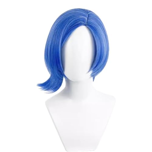 Anime-Cosplay-Perücke, Anime Cosplay Perücke Traurigkeit Blau Kurz Lockig Mit Perückenkappe 2 STK Anime-Cosplay-Perücke, Anime Cosplay Perücke Traurigkeit Blau Kurz Lockig Mit Perückenkappe 2 STK von KXAOXGRC