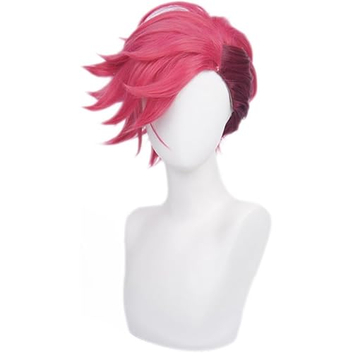 Anime-Cosplay-Perücke, Anime Cosplay Perücke Vi Kurz Rot Mit Perückenkappe Anime-Cosplay-Perücke, Anime Cosplay Perücke Vi Kurz Rot Mit Perückenkappe von KXAOXGRC