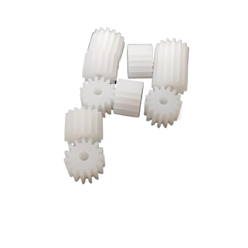 KXAOXGRC Kunststoff-Zahnrad, Kunststoff-Stirnräder 0,5 Modul 8 Zähne 5x5mm 1,5/2mm Bohrung 10er-Pack(2mm bore) von KXAOXGRC