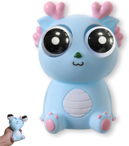 nadamuSun Squeeze Stress Relief Toy Eye Popping Dragon Funny Eyeball Burst Toys Pop Out Eyes Toy Ideal Gift(Blue) von KXCFCYS