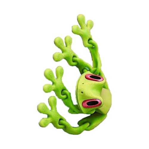 KXWDKJ 3D Animals 3D Printed Things Magnetic Frog Refrigerator Magnet for Home Office Executive Desk Decoration (12cm/5in,Green Gold) von KXWDKJ