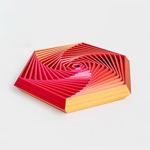 KXWDKJ 3D-Drucker-Spielzeug für Zuhause, Büro, Dekompression, Dekoration, Schreibtisch-Spielzeug (13 cm, Laserrot) von KXWDKJ