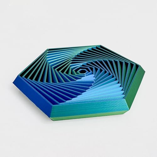 KXWDKJ 3D-Drucker-Spielzeug für Zuhause, Büro, Dekompression, Dekoration, Schreibtisch-Spielzeug (8,2 cm, Lasergrün) von KXWDKJ