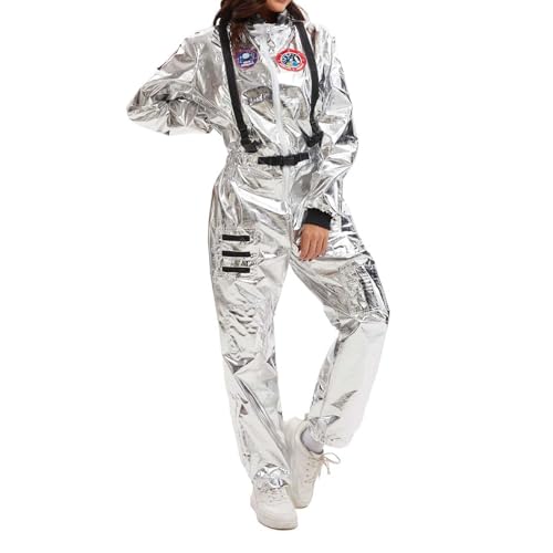 KYDLIGHT Astronaut Kostüm Damen, Spaceman Kostüm Set, Unisex Astronauten Overall für Cosplay Party Karneval Mottoparty KYDLIGHT Astronaut Kostüm Damen, Spaceman Kostüm Set, Unisex Astronauten Overall für Cosplay Party Karneval Mottoparty von KYDLIGHT