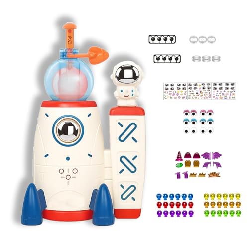 Kinder Spielzeug Rakete, Einzigartiges Raketendesign, Lustige Aufkleber Dekoration Mit Luftpumpe, Lustige UnterhaltungsaktivitäTen, Verbesserte Konzentration von KYGVHOHI