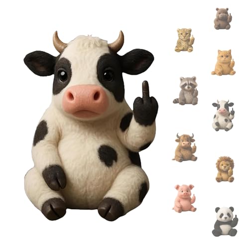 Mittelfinger Tiere, Stressminderndes Weiches Plüsenspielzeug, Humor, Ausdrucksstarke Gesten, Desktopdekoration, Neuheit Und Einzigartigkeit, Emotionale Unterstützung von KYGVHOHI