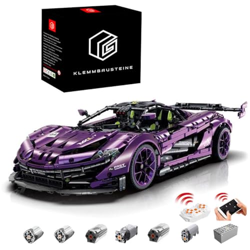 KYLON Technik Auto P1 Rennwagen Bausatz, 3560+ TeiIe KIemmbausteine Technik Sportwagen, Technik Auto ModeII P ONE Rennwagen ModeII Kompatibel mit McIaren p1 Technik Auto Rennwagen von KYLON