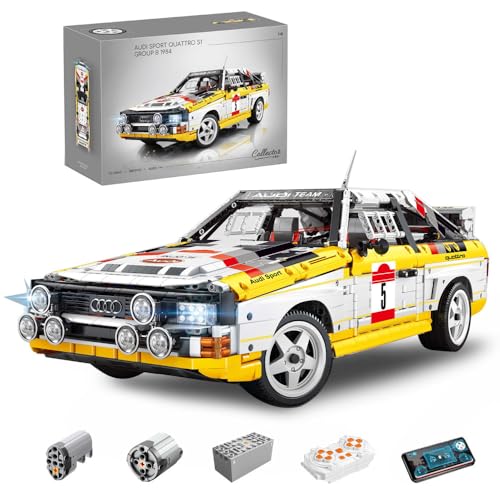KYLON Technik Auto für Audi S1 Quattro Group B 1984, 3880+ Teile MOC Sportwagen Bausatz, 1:8 KIemmbausteine für Kinder und Erwachsene KYLON Technik Auto für Audi S1 Quattro Group B 1984, 3880+ Teile MOC Sportwagen Bausatz, 1:8 KIemmbausteine für Kinder und Erwachsene von KYLON