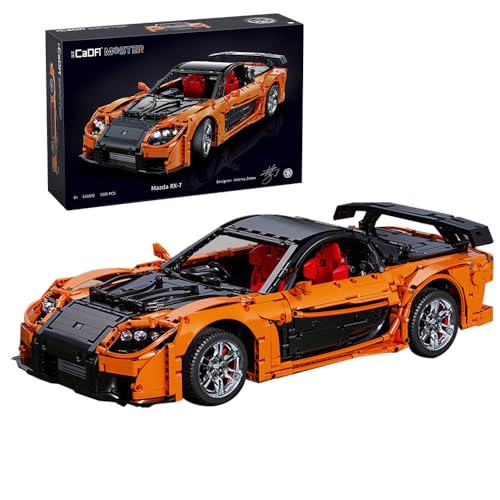 KYLON Technik Auto für RX-7 Supercar, 3300+ Teile Bausatz, Supersportwagen für Kinder und Erwachsene, Kompatibel Mit Iego von KYLON