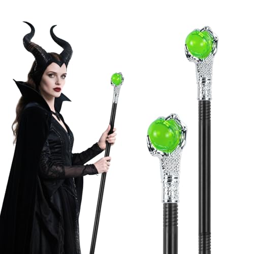 Halloween Zauberstab Malefiecent Kostüm Zepter,Halloween Gehstock Malefiecent Stab Hexen Stab Gothic Vampir Kostüm Accessoires Kinder Spazierstock für Cosplay Kostüme Karneval Mottoparty Halloween Zauberstab Malefiecent Kostüm Zepter,Halloween Gehstock Malefiecent Stab Hexen Stab Gothic Vampir Kostüm Accessoires Kinder Spazierstock für Cosplay Kostüme Karneval Mottoparty von KYOEOE