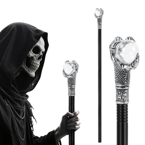 Halloween Zauberstab Zepter,Halloween Kostümzubehör Gehstock Teufel Hexen Stab Sensenmannes Skelett Spazierstock Malefiecent Stab Gothic Cosplay Mottoparty Kostüm Accessoires Halloween Zauberstab Zepter,Halloween Kostümzubehör Gehstock Teufel Hexen Stab Sensenmannes Skelett Spazierstock Malefiecent Stab Gothic Cosplay Mottoparty Kostüm Accessoires von KYOEOE