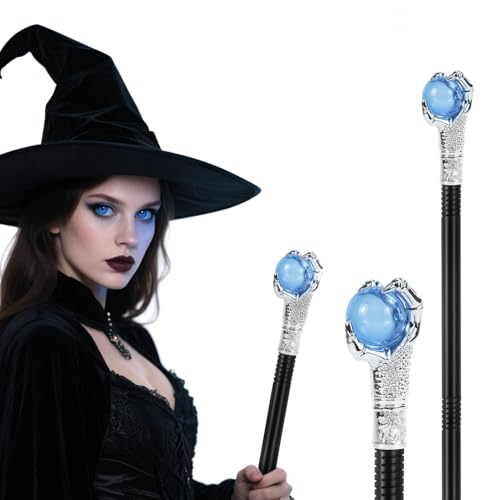 Halloween Zauberstab Zepter,Teufel Hexen Stab Gothic Gehstock Malefiecent Stab,Halloween Kostümzubehör Magisches Blau 108cm,Vampir Kostüm Accessoires Spazierstock für Cosplay Karneval Halloween Zauberstab Zepter,Teufel Hexen Stab Gothic Gehstock Malefiecent Stab,Halloween Kostümzubehör Magisches Blau 108cm,Vampir Kostüm Accessoires Spazierstock für Cosplay Karneval von KYOEOE