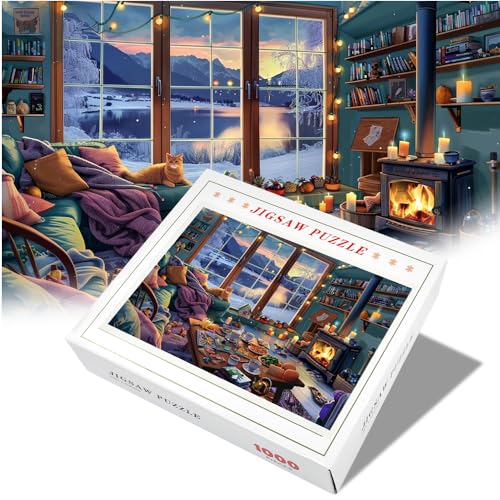 KYYGKY Puzzle 1000 Teile Erwachsene Katzen Jigsaw Puzzle Pädagogisches Spiel Warmes Zuhause Secret Puzzle Erwachsene Herausforderung 750 x 500 mm/29.5 x 19.6 inch Puzzle Bunt für Erwachsene Kinder KYYGKY Puzzle 1000 Teile Erwachsene Katzen Jigsaw Puzzle Pädagogisches Spiel Warmes Zuhause Secret Puzzle Erwachsene Herausforderung 750 x 500 mm/29.5 x 19.6 inch Puzzle Bunt für Erwachsene Kinder von KYYGKY