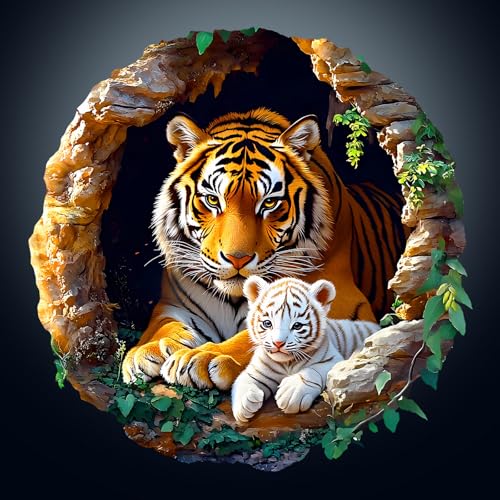 KaayeeWood Holzpuzzle Erwachsene,290 Teile 3D Vision Effekt Tiger Mutterschaft Holz Puzzle,Einzigartige Wooden Puzzle Mit Box Aus Holz Geburtstagsgeschenk für Erwachsene und Kinder KaayeeWood Holzpuzzle Erwachsene,290 Teile 3D Vision Effekt Tiger Mutterschaft Holz Puzzle,Einzigartige Wooden Puzzle Mit Box Aus Holz Geburtstagsgeschenk für Erwachsene und Kinder von KaayeeWood