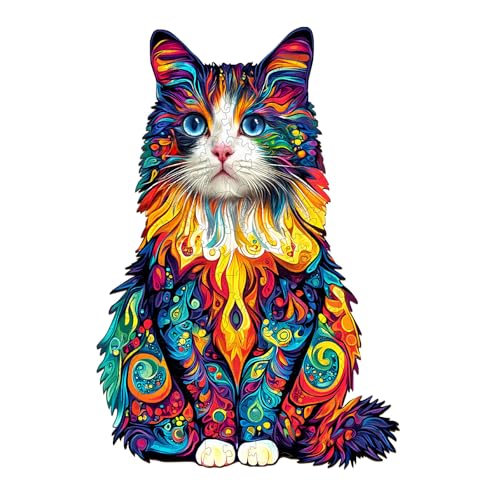 KaayeeWood Holzpuzzle Erwachsene,300 Teile Holzpuzzles für Erwachsene, Bunte Ragdoll Katze Holz Puzzle,Einzigartige Wooden Puzzle Mit Box Aus Holz Geburtstagsgeschenk für Erwachsene und Kinder KaayeeWood Holzpuzzle Erwachsene,300 Teile Holzpuzzles für Erwachsene, Bunte Ragdoll Katze Holz Puzzle,Einzigartige Wooden Puzzle Mit Box Aus Holz Geburtstagsgeschenk für Erwachsene und Kinder von KaayeeWood