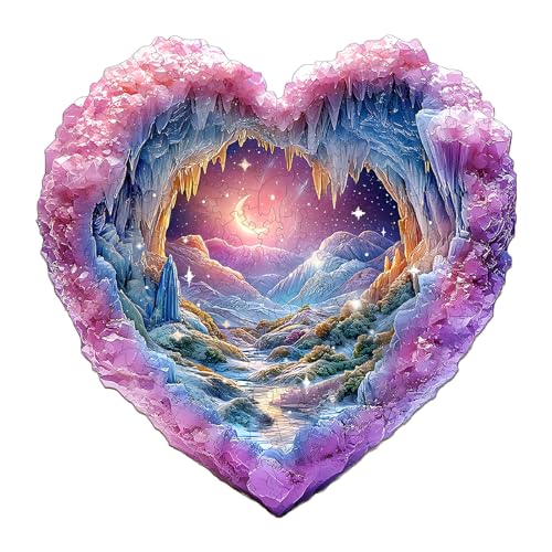 KaayeeWood Holzpuzzle Erwachsene, Visuell 3D Louise Lake,Valentinstag Unregelmäßige Einzigartige Puzzle,Holz Puzzle Mit Box Aus Holz Geburtstagsgeschenk für Erwachsene (3D Romantischer Stern, L) KaayeeWood Holzpuzzle Erwachsene, Visuell 3D Louise Lake,Valentinstag Unregelmäßige Einzigartige Puzzle,Holz Puzzle Mit Box Aus Holz Geburtstagsgeschenk für Erwachsene (3D Romantischer Stern, L) von KaayeeWood