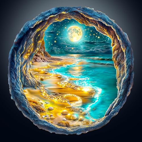 KaayeeWood Holzpuzzle Erwachsene,200 Teile 3D Vision Effekt Moonlight Strand Holz Puzzle,Einzigartige Wooden Puzzle Mit Box Aus Holz Geburtstagsgeschenk für Erwachsene und Kinder KaayeeWood Holzpuzzle Erwachsene,200 Teile 3D Vision Effekt Moonlight Strand Holz Puzzle,Einzigartige Wooden Puzzle Mit Box Aus Holz Geburtstagsgeschenk für Erwachsene und Kinder von KaayeeWood