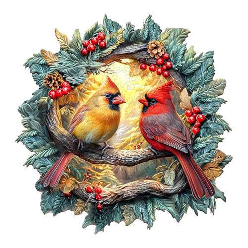 KaayeeWood Holzpuzzle Erwachsene,275 Teile 3D Vision Effekt Nordlicher Kardinal Holz Puzzle,Einzigartige Wooden Puzzle Mit Box Aus Holz Geburtstagsgeschenk für Erwachsene und Kinder KaayeeWood Holzpuzzle Erwachsene,275 Teile 3D Vision Effekt Nordlicher Kardinal Holz Puzzle,Einzigartige Wooden Puzzle Mit Box Aus Holz Geburtstagsgeschenk für Erwachsene und Kinder von KaayeeWood
