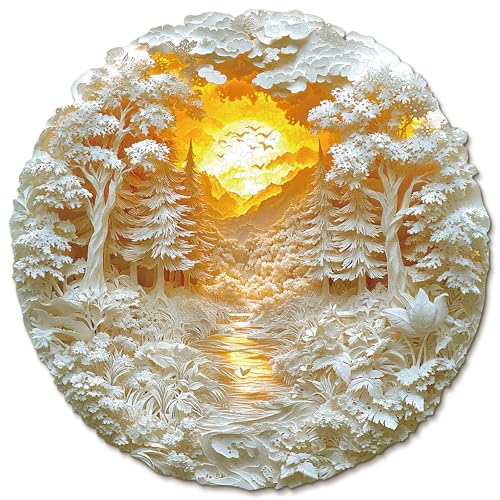 KaayeeWood Holzpuzzle Erwachsene,187 Teile Mysteriöser Wald Holz Puzzle,Einzigartige Wooden Puzzle Mit Box Aus Holz Geburtstagsgeschenk für Erwachsene und Kinder KaayeeWood Holzpuzzle Erwachsene,187 Teile Mysteriöser Wald Holz Puzzle,Einzigartige Wooden Puzzle Mit Box Aus Holz Geburtstagsgeschenk für Erwachsene und Kinder von KaayeeWood