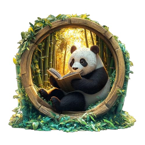 KaayeeWood Holzpuzzle Erwachsene,190 Teile Bamboo Scholar Panda Holz Puzzle,Einzigartige Wooden Puzzle Mit Box Aus Holz Geburtstagsgeschenk für Erwachsene und Kinder KaayeeWood Holzpuzzle Erwachsene,190 Teile Bamboo Scholar Panda Holz Puzzle,Einzigartige Wooden Puzzle Mit Box Aus Holz Geburtstagsgeschenk für Erwachsene und Kinder von KaayeeWood