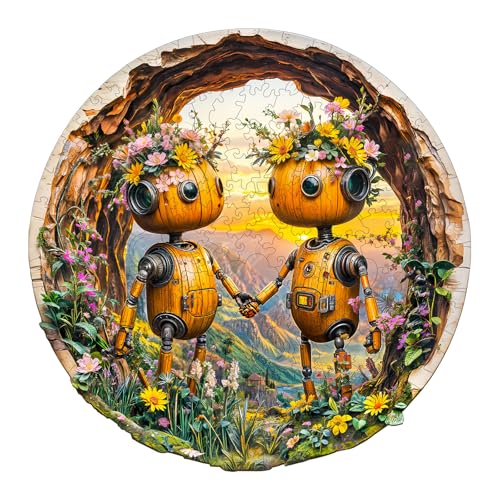 KaayeeWood Holzpuzzle Erwachsene,200 Teile Ewige Liebe Holz Puzzle,Einzigartige Wooden Puzzle Mit Box Aus Holz Geburtstagsgeschenk für Erwachsene und Kinder von KaayeeWood
