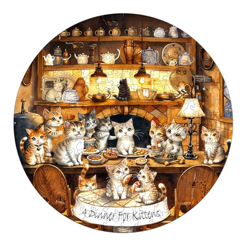 KaayeeWood Holzpuzzle Erwachsene,200 Teile Katzenparty Holz Puzzle,Einzigartige Wooden Puzzle Mit Box Aus Holz Geburtstagsgeschenk für Erwachsene und Kinder KaayeeWood Holzpuzzle Erwachsene,200 Teile Katzenparty Holz Puzzle,Einzigartige Wooden Puzzle Mit Box Aus Holz Geburtstagsgeschenk für Erwachsene und Kinder von KaayeeWood