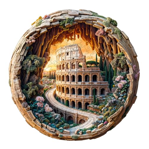 KaayeeWood Holzpuzzle Erwachsene,200 Teile Kolosseum Holz Puzzle,Einzigartige Wooden Puzzle Mit Box Aus Holz Geburtstagsgeschenk für Erwachsene und Kinder KaayeeWood Holzpuzzle Erwachsene,200 Teile Kolosseum Holz Puzzle,Einzigartige Wooden Puzzle Mit Box Aus Holz Geburtstagsgeschenk für Erwachsene und Kinder von KaayeeWood