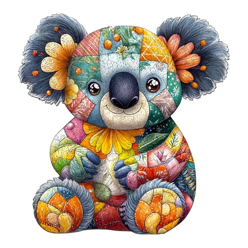 KaayeeWood Holzpuzzle Erwachsene,200 Teile Patchwork-Koala Holz Puzzle,Einzigartige Wooden Puzzle Mit Box Aus Holz Geburtstagsgeschenk für Erwachsene und Kinder KaayeeWood Holzpuzzle Erwachsene,200 Teile Patchwork-Koala Holz Puzzle,Einzigartige Wooden Puzzle Mit Box Aus Holz Geburtstagsgeschenk für Erwachsene und Kinder von KaayeeWood