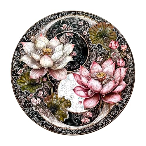 KaayeeWood Holzpuzzle Erwachsene,200 Teile Yin-Yang-Lotus Holz Puzzle,Einzigartige Wooden Puzzle Mit Box Aus Holz Geburtstagsgeschenk für Erwachsene und Kinder KaayeeWood Holzpuzzle Erwachsene,200 Teile Yin-Yang-Lotus Holz Puzzle,Einzigartige Wooden Puzzle Mit Box Aus Holz Geburtstagsgeschenk für Erwachsene und Kinder von KaayeeWood