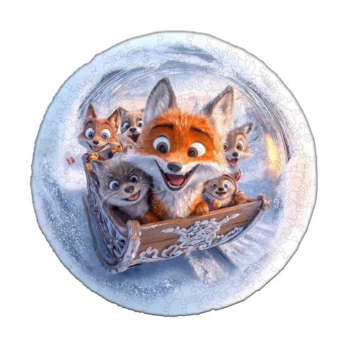 KaayeeWood Holzpuzzle Erwachsene,270 Teile Schlittenfuchs Holz Puzzle,Einzigartige Wooden Puzzle Mit Box Aus Holz Geburtstagsgeschenk für Erwachsene und Kinder KaayeeWood Holzpuzzle Erwachsene,270 Teile Schlittenfuchs Holz Puzzle,Einzigartige Wooden Puzzle Mit Box Aus Holz Geburtstagsgeschenk für Erwachsene und Kinder von KaayeeWood