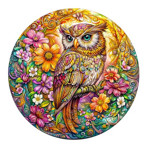 KaayeeWood Holzpuzzle Erwachsene,300 Teile 3D Vision Effekt Eule in Blume Holz Puzzle,Einzigartige Wooden Puzzle Mit Box Aus Holz Geburtstagsgeschenk für Erwachsene und Kinder KaayeeWood Holzpuzzle Erwachsene,300 Teile 3D Vision Effekt Eule in Blume Holz Puzzle,Einzigartige Wooden Puzzle Mit Box Aus Holz Geburtstagsgeschenk für Erwachsene und Kinder von KaayeeWood