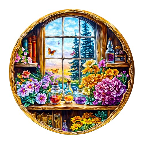 KaayeeWood Holzpuzzle Erwachsene,290 Teile Verträumtes Fenster Holz Puzzle,Einzigartige Wooden Puzzle Mit Box Aus Holz Geburtstagsgeschenk für Erwachsene und Kinder KaayeeWood Holzpuzzle Erwachsene,290 Teile Verträumtes Fenster Holz Puzzle,Einzigartige Wooden Puzzle Mit Box Aus Holz Geburtstagsgeschenk für Erwachsene und Kinder von KaayeeWood